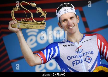 LaPresse - Fabio Ferrari Agosto, 05 2020 Milano (Italia) Sport Cycling 101 Edizione Milano Torino 2020 - da Milano a Torino - 198 km nella foto: Durante la gara. Durante la gara. DEMARE ARNAUD (GROUPAMA - FDJ) Foto Stock