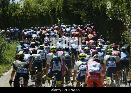 LaPresse - Fabio Ferrari Agosto, 05 2020 Milano (Italia) Sport Cycling 101 Edizione Milano Torino 2020 - da Milano a Torino - 198 km nella foto: Durante la gara. Foto Stock