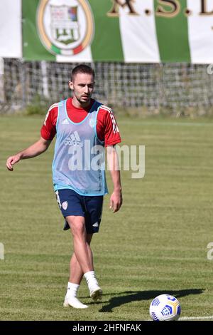 LaPresse/Alessandro Tocco 03 settembre 2020 Cagliari (Italia) Sport Soccer Cagliari Calcio 2020-2021 incontro Aritzo nella foto:Marko Rog 6 (Cagliari Calcio) Foto Stock