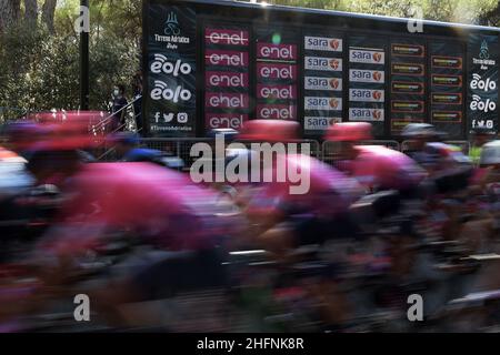 LaPresse - Fabio Ferrari 08 settembre 2020 Camaiore (Italia) Sport Cycling Tirreno Adriatico edizione 55 - da Camaiore a Follonica nella foto: Durante la gara Foto Stock