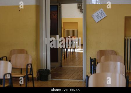 Cecilia Fabiano/LaPresse Settembre 10 , 2020 Roma (Italia) Notizie: Riapertura della scuola : organizzazione della scuola superiore JFKennedy nella foto : sede dell'istituto Foto Stock