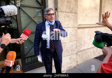 Foto Mauro Scrobogna /LaPresse 15-09-2020 Roma, Italia Cronaca Consiglio superiore della Magistratura CSM - ribione comunicazione disciplinare caso Palamara nella foto: il magistrato Stefano Guizzi difensore dell&#x2019;ex consigliere csm Luca Palamara Photo Mauro Presbogna Scrogna, xa0 #2020 settembre 15; Roma, Italia News Consiglio superiore della Magistratura CSM - riunione del Comitato disciplinare nel caso Palamara nella foto: Il magistrato Stefano Guizzi difensore dell'ex consigliere CSM Luca Palamara Foto Stock