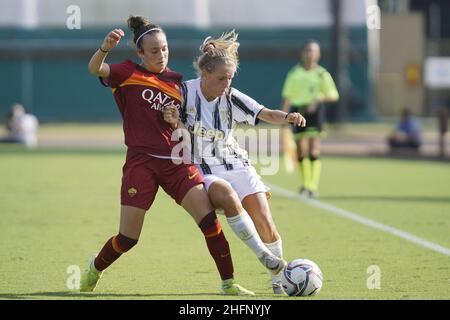 Alessandro la Rocca/ LaPresse 2020 19 Settembre, Tirrenia, Pisa , Italia Sport- Calcio Roma vs Juventus- Femminile Primavera League 2019-2020- finale - Centro di preparazione Olimpico nella foto: Foto Stock