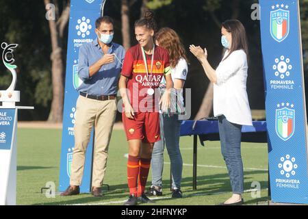 Alessandro la Rocca/ LaPresse 2020 19 Settembre, Tirrenia, Pisa , Italia Sport- Calcio Roma vs Juventus- Femminile Primavera League 2019-2020- finale - Centro di preparazione Olimpico nella foto: Foto Stock