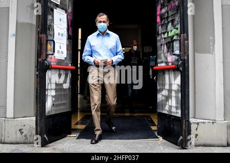 Claudio Furlan - LaPresse 20 Settembre 2020 Milano (Italia) News Sindaco Giuseppe Sala per il referendum costituzionale sul taglio dei parlamentari a Liceo Parini in Via Goito Foto Stock