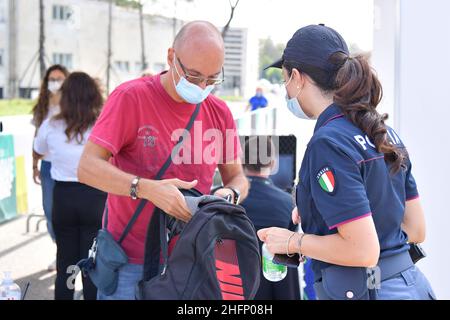 Alfredo Falcone - LaPresse 20/09/2020 Roma (Italia) Sport Tennis People entrance internazionali BNL d'Italia 2020 nel pic:People entrance Foto Stock