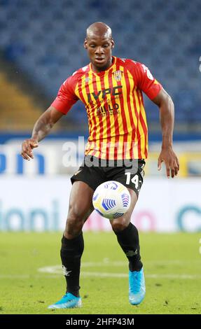 LaPresse - Tano Pecoraro 26 Settembre 2020 Città Genova - (Italia) Sport Sampdoria vs Benevento Campionato Italiano di Calcio League A TIM 2020/2021 - Stadio "Luigi Ferraris" nella foto: dabo bryan Foto Stock