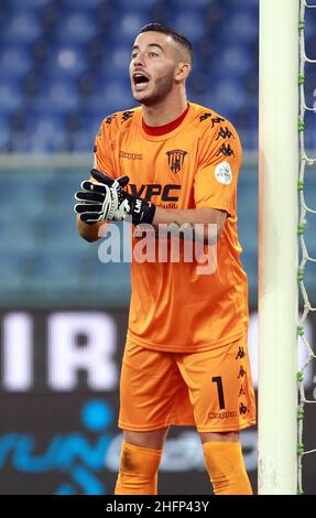 LaPresse - Tano Pecoraro 26 Settembre 2020 Città Genova - (Italia) Sport Sampdoria vs Benevento Campionato Italiano di Calcio League A TIM 2020/2021 - Stadio "Luigi Ferraris" nella foto: Montip&#xf2; lorenzo Foto Stock