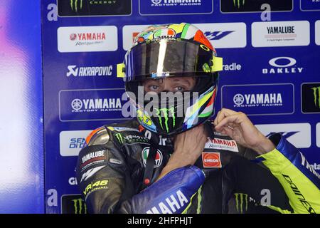 Alessandro la Rocca/ LaPresse 2019 14 settembre, Sport-Moto- Motomondiale Gran Premio OCTO di San Marino e della Riviera di Rimini - Misano World Circuit Marco Simoncelli - 2019- MotoGP-Pole nella foto: Valentino Rossi -Yamaha Foto Stock