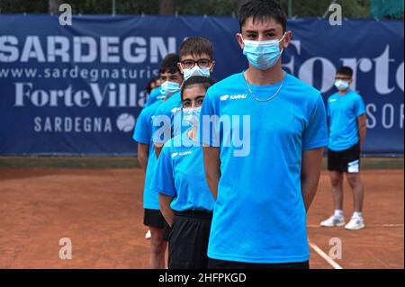 Alessandro Tocco/LaPresse 17 ottobre 2020 Santa Margherita di Pula, Cagliari (Italia) Sport Tennis, Forte Village Sardegna Open in the pic:Colors Foto Stock