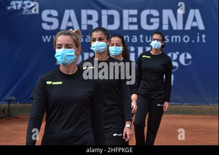 Alessandro Tocco/LaPresse 17 ottobre 2020 Santa Margherita di Pula, Cagliari (Italia) Sport Tennis, Forte Village Sardegna Open in the pic:Colors Foto Stock