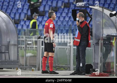 Fabrizio Corradetti / LaPresse 24st ottobre 2020 Roma, Italia sport soccer Lazio vs Bologna - Campionato Italiano Calcio a TIM 2020/2021 - Stadio Olimpico nella foto: Foto Stock