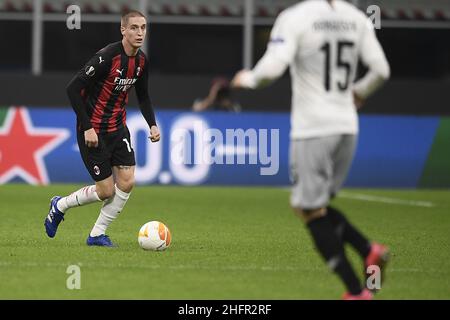 LaPresse - Fabio Ferrari Settembre 29 , 2020 Milano ( Italia ) Sport Soccer A.C. Milano vs Sparta Praga Stagione 2020-2021 - Europa League Milano vs nella foto: -conti Foto Stock