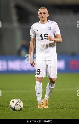 LaPresse - Fabio Ferrari 11 novembre 2020 Firenze, Italy sport soccer Italy vs Estonia - friendly match - &#x2018;Artemio Franchi' Stadium. Nella foto:Marin (Estonia) Foto Stock