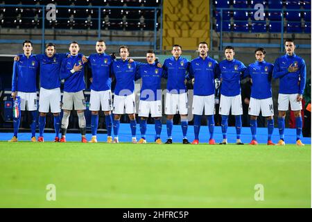 LaPresse - Jennifer Lorenzini 18 novembre 2020 Pisa (Italia) Sport Soccer Italia Under 21-Svezia Under 21 Qualifiche Euro Under 21 2021 - Stadio "Arena Garibaldi" nella foto: Team Italia Foto Stock