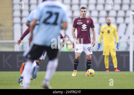 LaPresse - Fabio Ferrari 26 novembre 2020 Torino, Italia calcio ESCLUSIVO TORINO FC Torino FC vs Virtus Entella - Round Fourth Italian Cup 2020/2021 - Stadio Olimpico Grande Torino. Nella foto:Buongiorno Foto Stock