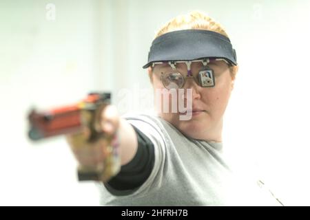 Zorana Arunovic, sparatutto sportivo serbo Foto Stock