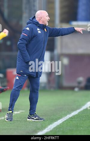 LaPresse - Tano Pecoraro 30 Novembre 2020 Città Genova - (Italia) Sport Calcio Genova vs Parma Campionato Italiano di Calcio Lega A TIM 2020/2021 - Stadio "Luigi Ferraris" nella foto: rolando maran Foto Stock
