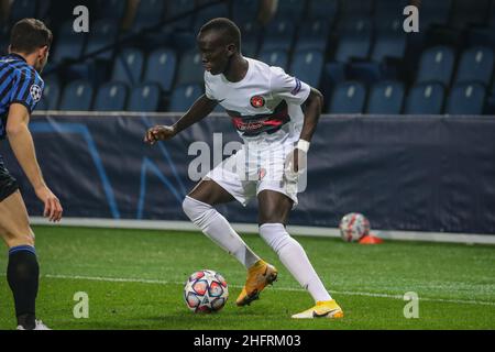 Stefano Nicoli/LaPresse 01-12-2020 Bergamo Italia Sport Soccer Atalanta Vs Midtjylland UEFA Champions League - Gruppo D Gewiss Stadium nella foto Awer Mabil Foto Stock