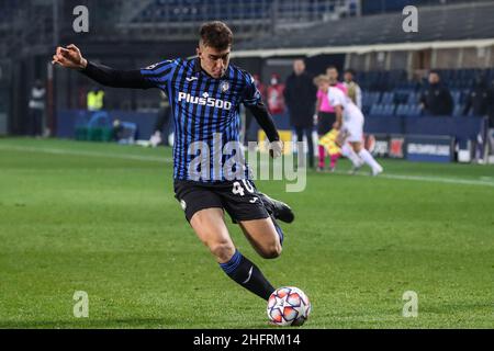 Stefano Nicoli/LaPresse 01-12-2020 Bergamo Italia Sport Soccer Atalanta Vs Midtjylland UEFA Champions League - Gruppo D Gewiss Stadium nella foto Matteo Ruggeri Foto Stock