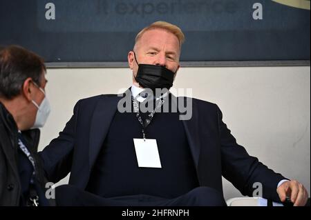 Massimo Paolone/LaPresse 5 dicembre 2020 Cesena, Italia sport soccer Spezia vs Lazio - Campionato Italiano Calcio League A TIM 2020/2021 - Stadio Dino Manuzzi nella foto: IGLI Tare (S.S. Lazio) guarda avanti Foto Stock