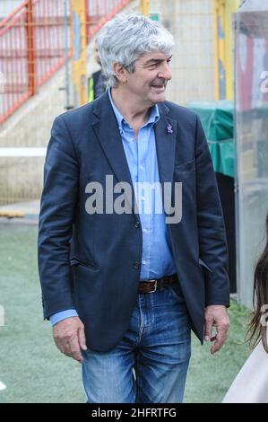 Foto Claudio Martinelli/LaPresse17 marzo 2019 Vicenza Italiasport calcioL.R. Vicenza Virtus vs - Unione sportiva Triestina Calcio 1918 - Lega Pro 2018/2019 - Girone B - stadio Romeo MentiNella foto: Rossi Paolo, ex calciatore del Vicenza e campione del mondo con la nazionale italiana nel 1982Photo Claudio Martinelli/LaPresseMarch 17th, 2019 Vicenza Italysport soccerL.R. Vicenza Virtus vs - Unione sportiva Triestina Calcio 1918 - Football League One 2018/2019 - Gruppo B - Romeo denti StadiumIn foto: Paolo Rossi, L.R. Vicenza ex giocatore Foto Stock