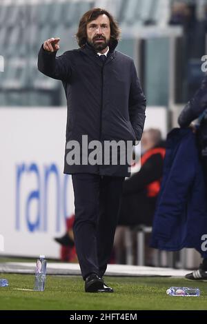 LaPresse - Fabio Ferrari 22 dicembre 2020 Torino, Italia sport soccer Juventus FC vs ACF Fiorentina - Campionato Italiano Calcio League A TIM 2020/2021 - Stadio Allianz nella foto:Andrea Pirlo Foto Stock