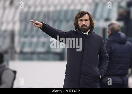 LaPresse - Fabio Ferrari 22 dicembre 2020 Torino, Italia sport soccer Juventus FC vs ACF Fiorentina - Campionato Italiano Calcio League A TIM 2020/2021 - Stadio Allianz nella foto:Andrea Pirlo Foto Stock