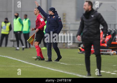 Fabrizio Zani,/LaPresse 6 Gennaio 2021 Reggio Emilia, Italia sport Calcio Sassuolo vs Genova - Campionato Italiano Calcio Serie A TIM 2020/21   Stadio Mapei nella foto: Davide Ballardini Foto Stock