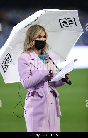 Alessandro Garofalo/LaPresse 06 gennaio 2021 Napoli, Italia sport soccer Napoli vs Spezia - Campionato Italiano Calcio League A TIM 2020/2021 - Stadio Diego Armando Maradona. Nella foto: Foto Stock