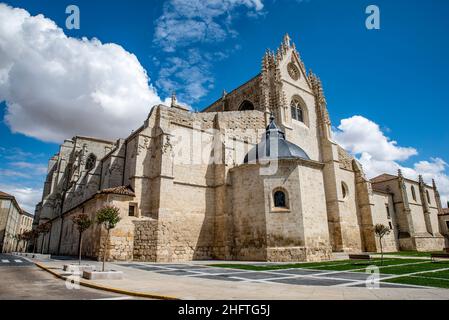 Cattedrale di San Antonio de Palencia, monumento storico-artistico in stile gotico Foto Stock