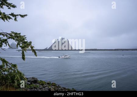 La Push Beach è una serie di tre spiagge vicino alla comunità di la Push, Washington, sulla costa pacifica degli Stati Uniti. La spiaggia più Prom Foto Stock