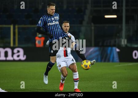 Stefano Nicoli/LaPresse 17-01-2021 Sport Soccer Atalanta Vs Genoa Serie A Tim 2020/2021 Stadio Gewiss nella foto Josip Ilicic Foto Stock