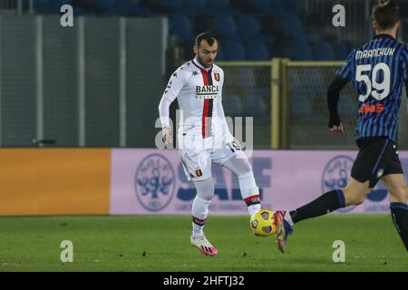 Stefano Nicoli/LaPresse 17-01-2021 Sport Soccer Atalanta Vs Genoa Serie A Tim 2020/2021 Stadio Gewiss nella foto Goran Pandev Foto Stock