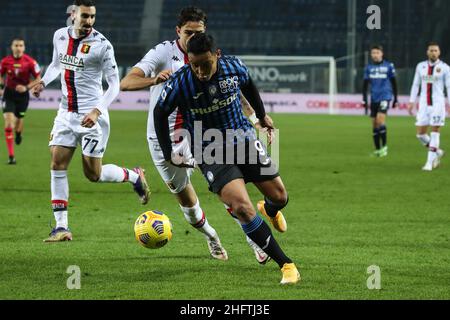 Stefano Nicoli/LaPresse 17-01-2021 Sport Soccer Atalanta vs Genova Serie A Tim 2020/2021 Stadio Gewiss nella foto Luis Muriel Foto Stock