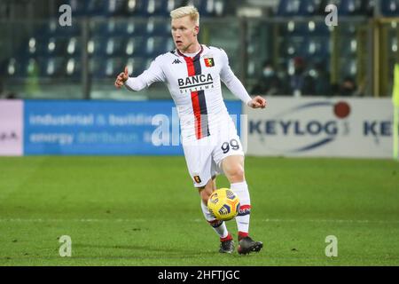 Stefano Nicoli/LaPresse 17-01-2021 Sport Soccer Atalanta Vs Genoa Serie A Tim 2020/2021 Stadio Gewiss nella foto Lennart Czyborra Foto Stock