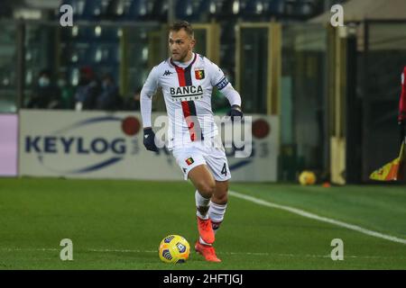 Stefano Nicoli/LaPresse 17-01-2021 Sport Soccer Atalanta vs Genova Serie A Tim 2020/2021 Stadio Gewiss nella foto Domenico Crisito Foto Stock