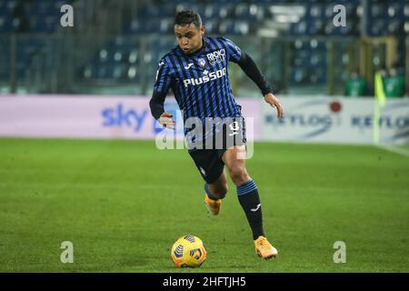 Stefano Nicoli/LaPresse 17-01-2021 Sport Soccer Atalanta vs Genova Serie A Tim 2020/2021 Stadio Gewiss nella foto Luis Muriel Foto Stock