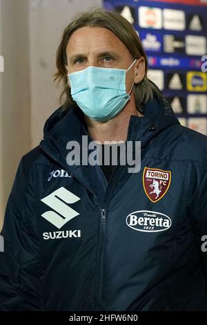 LaPresse/Alessandro Tocco 19 febbraio 2021 Cagliari (Italia) Sport Soccer Cagliari Calcio vs Torino League A TIM 2020/2021 Stadio "Sardegna Arena"&#xa0; nella foto:Davide Nicola (Torino FC) Foto Stock