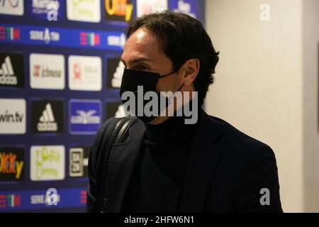 LaPresse/Alessandro Tocco 19 febbraio 2021 Cagliari (Italia) Sport Soccer Cagliari Calcio vs Torino League A TIM 2020/2021 Stadio "Sardegna Arena"&#xa0; nella foto:Emiliano Moretti Foto Stock