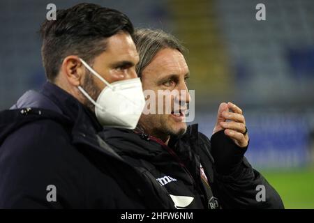 LaPresse/Alessandro Tocco 19 febbraio 2021 Cagliari (Italia) Sport Soccer Cagliari Calcio vs Torino League A TIM 2020/2021 Stadio "Sardegna Arena"&#xa0; nella foto:Davide Nicola (Torino FC) Foto Stock