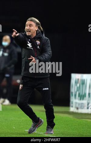 LaPresse/Alessandro Tocco 19 febbraio 2021 Cagliari (Italia) Sport Soccer Cagliari Calcio vs Torino League A TIM 2020/2021 Stadio "Sardegna Arena"&#xa0; nella foto:Davide Nicola (Torino FC) Foto Stock