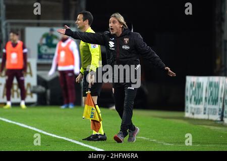 LaPresse/Alessandro Tocco 19 febbraio 2021 Cagliari (Italia) Sport Soccer Cagliari Calcio vs Torino League A TIM 2020/2021 Stadio "Sardegna Arena"&#xa0; nella foto:Davide Nicola (Torino FC) Foto Stock