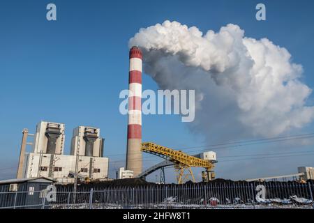 TPP Nikola Tesla una centrale elettrica, Obrenovac, Serbia Foto Stock