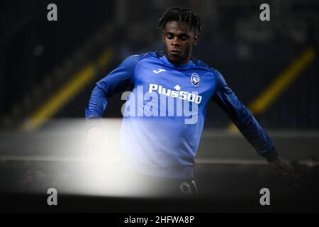 LaPresse - Marco Alpozzi 24 febbraio 2021 Bergamo, Italia sport soccer Atalanta vs Real Madrid - UEFA Champions 2020 2021- Round of 16 - LEG 1 of 2 nella foto: Duvan Zapata (Atalanta a.C.); Foto Stock