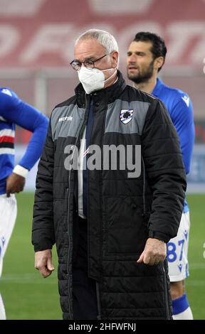 LaPresse - Tano Pecoraro 03 Marzo 2021 Città Genova - (Italia) Sport Soccer Genova vs Sampdoria Campionato Italiano di Calcio Lega A TIM 2020/2021 - Stadio 'Luigi Ferraris' nella foto: ranieri claudio Foto Stock