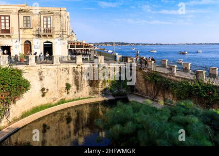 Aretusa Primavera, Ortigia, Siracusa, Sicilia Foto Stock