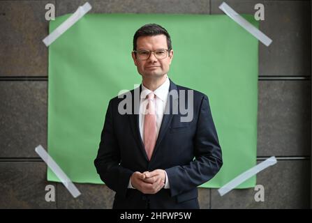 Berlino, Germania. 17th Jan 2022. Marco Buschmann (FDP), Ministro federale della giustizia. Credit: Jens Kalaene/dpa-Zentralbild/dpa/Alamy Live News Foto Stock