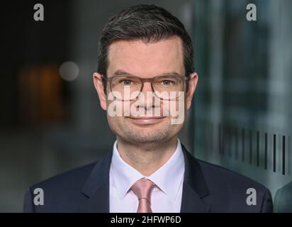 Berlino, Germania. 17th Jan 2022. Marco Buschmann (FDP), Ministro federale della giustizia. Credit: Jens Kalaene/dpa-Zentralbild/dpa/Alamy Live News Foto Stock