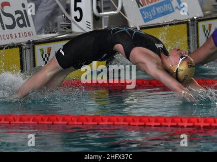 Gian Mattia D'Alberto - LaPresse Marzo 31 2021 Riccione (RM) Sport Nuoto Campionato Italiano Nuoto Unipol nella foto: Margherita Panziera Foto Stock